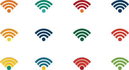 wi fi icon set
