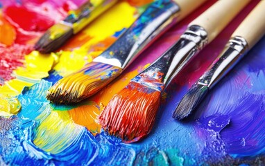 Obraz premium Mix paint beautiful stock photo 