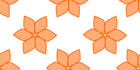 simple seamless pattern of colorful flowers, cute and simple flower pattern perfect for your projects