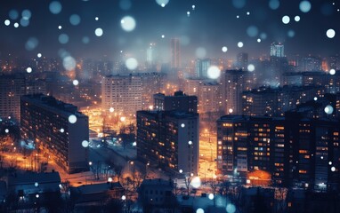 Fototapeta premium Night city beautiful stock photo