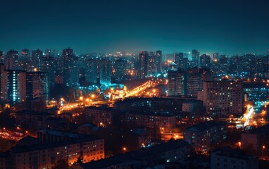 Obraz premium Night city beautiful stock photo