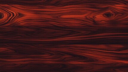 Fototapeta premium Close up of a wooden surface with a grainy texture. The wood appears to be aged and has a reddish hue. Concept of warmth and coziness