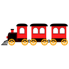 red train illustration