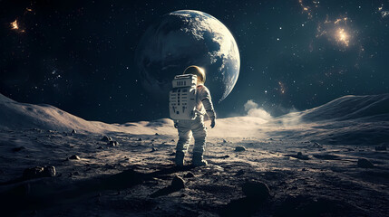 Fototapeta premium astronaut in space