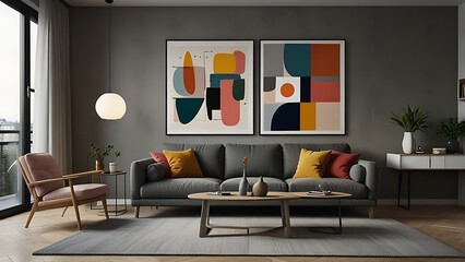 Cozy Bohemian Living Room Interior