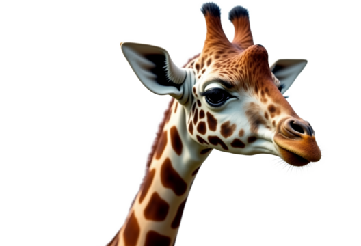 giraffe isolated on white