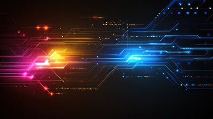 Obraz premium abstract technology communication concept vector background