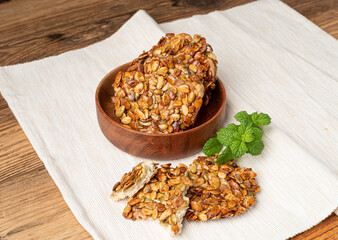 Pumpkin Seeds Cookies, Pepita Grains Biscuit, Healthy Cereal Crackers, Homemade Pumpkin Seed Cookie