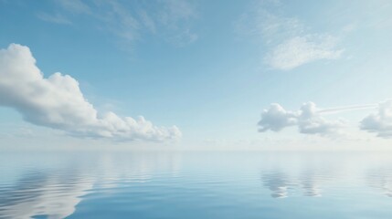 Smooth sky-blue background with soft shadows, perfect for summer or wellness product photography.