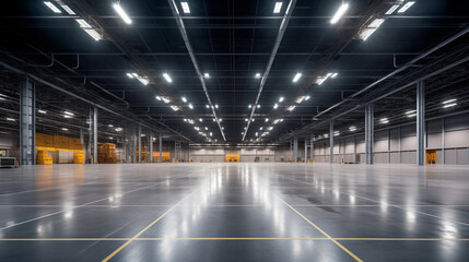 Large modern empty storehouse
