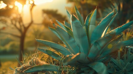 Fototapeta premium An impressive shrub mainly found in low-altitude regions that needs little care.