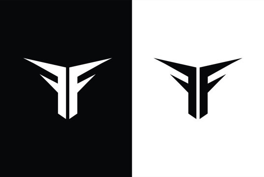 Letter F, FF, T, TFF, FFT  creative logo with multiple backgrounds
