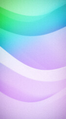 Vertical abstract gradient with smooth waves of green, cyan, and purple hues, enhanced by a grainy texture, ideal for backgrounds, wallpapers, and banners