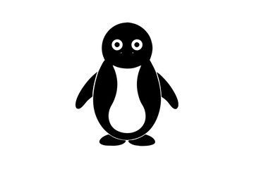 penguin on white background