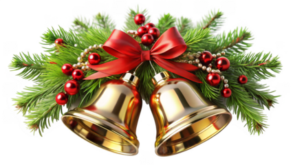  Jingle Bells on transparent background.
