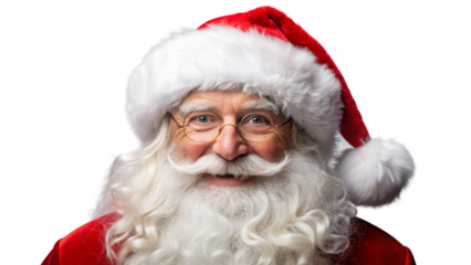  Santa Claus on transparent background.