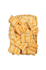 Ravioli with Brie cheese and almond filling
