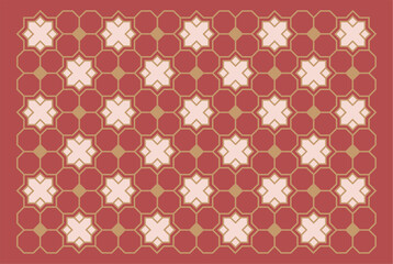 luxury geometric pattern wallpaper, vector illustration.