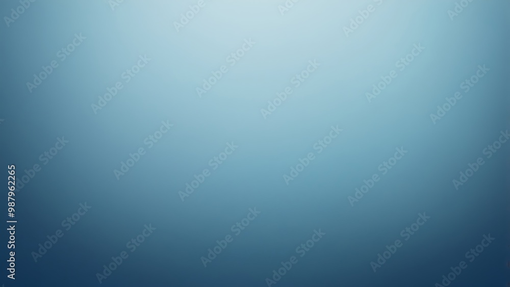 Poster abstract illustration of a textured solid blank wall with blue gradient color transitioning from lig
