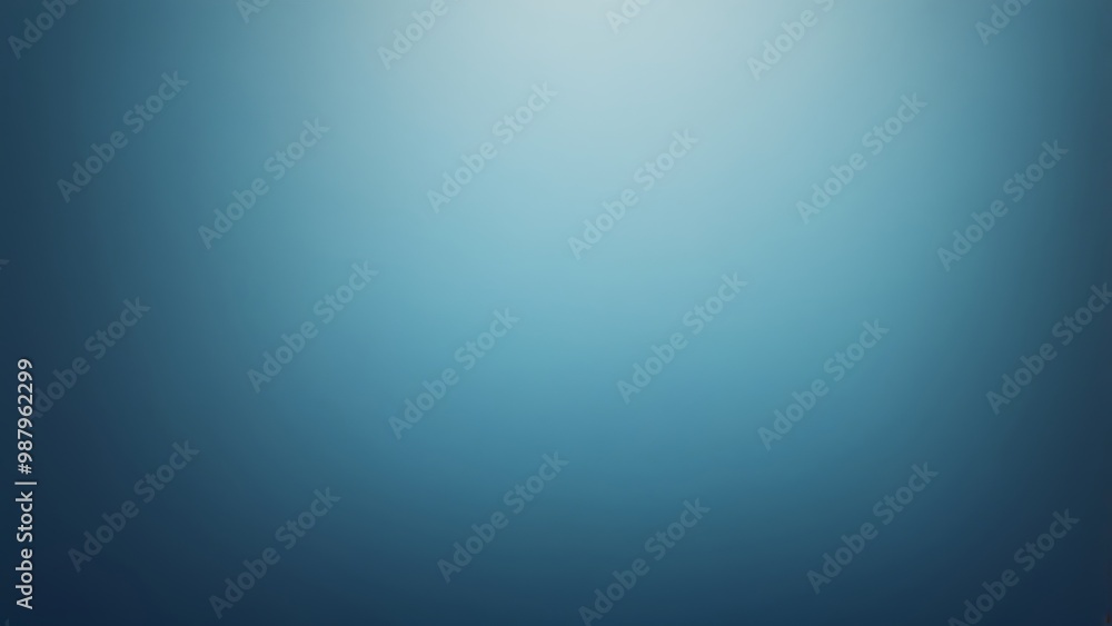 Poster abstract illustration of a textured solid blank wall with blue gradient color transitioning from lig