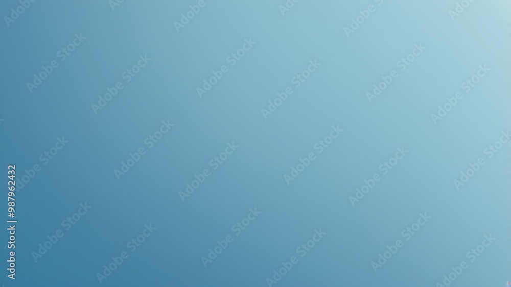 Poster abstract illustration of a textured solid blank wall with blue gradient color transitioning from lig