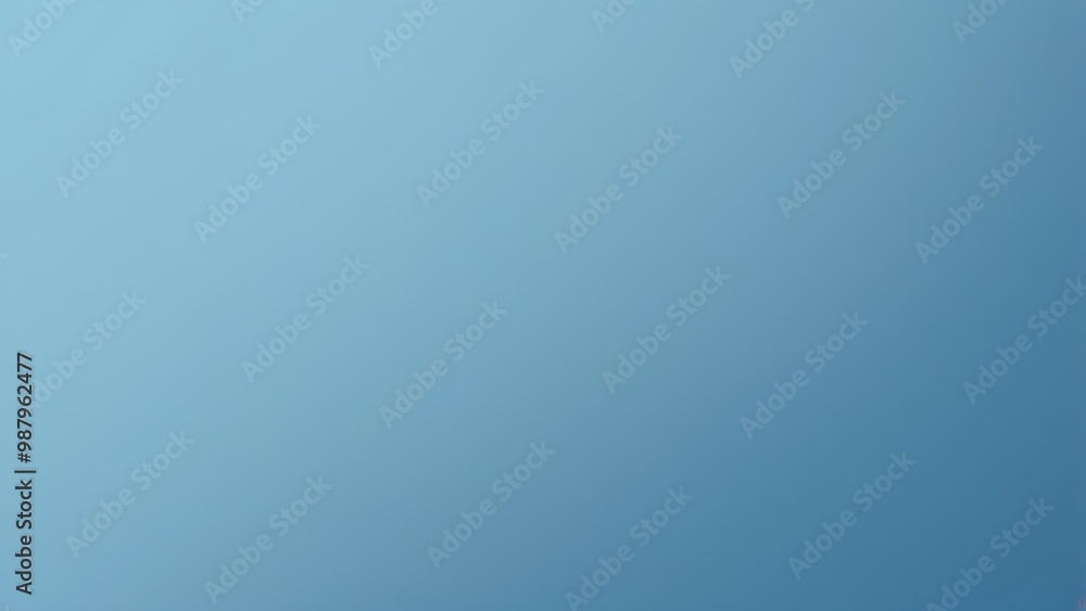 Aufkleber abstract illustration of a textured solid blank wall with blue gradient color transitioning from lig