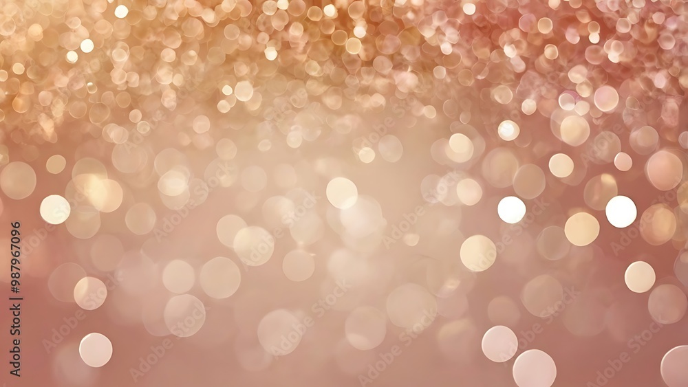 Poster sparkling bokeh: an ethereal display of luminous bokeh, radiating warmth and elegance, perfect for i