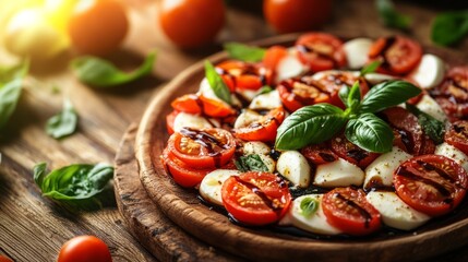 bruschetta with tomato and basil