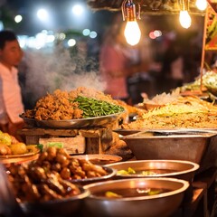 Traditional street food in Thailand