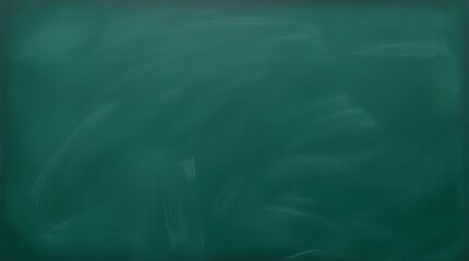Obraz premium abstract illustration background of a classic green chalkboard with a horizontal layout with faint white chalk marks and smudges across its entirety
