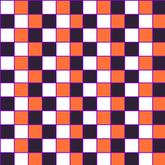 Checkered seamless pattern, vintage aesthetic backgrounds, colorful checkerboard grid texture. Funky fashion retro textile print. Vector illustration