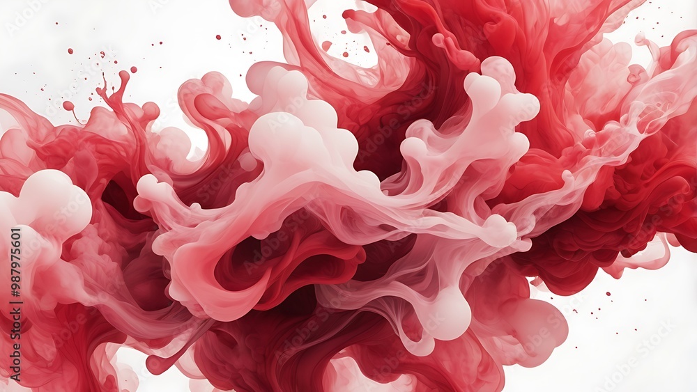 Poster abstract digital artwork liquid form background featuring a dynamic and fluid composition of swirlin