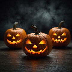 Scary Halloween Skeletons in a Haunted House Setting
Pumpkin wich