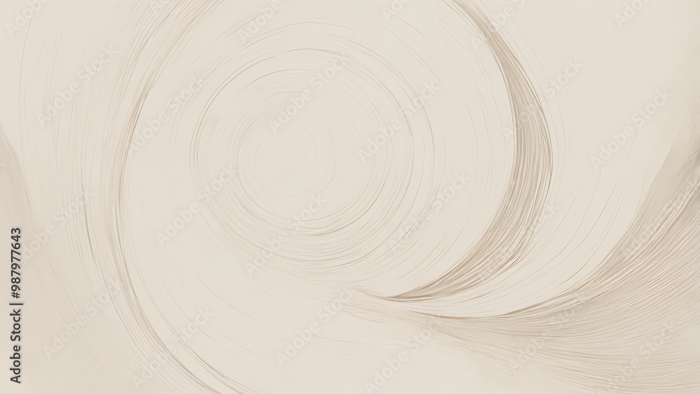 Poster abstract artwork textured background with a minimalist type features a predominantly white background with swirling black random lines