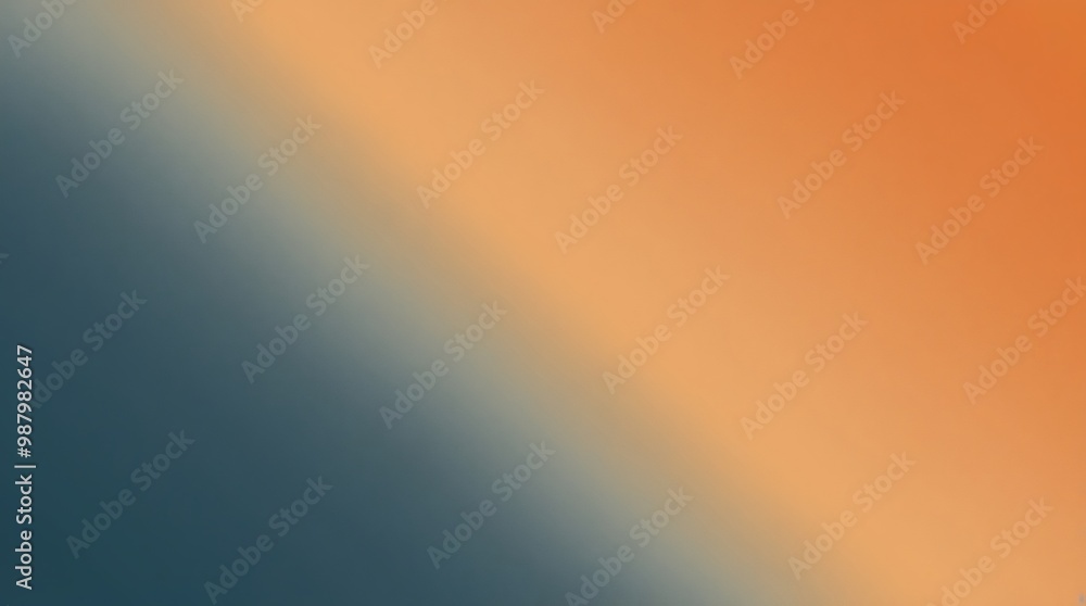 Aufkleber abstract gradient background with a smooth transition from dark blue on the left to a warm orange hu