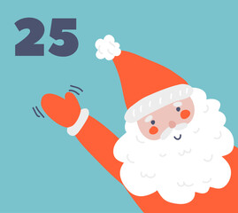 Hand Drawn Christmas Advent Calendar 25 December