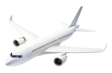 Airplane Flying Isolated on Transparent Background PNG
