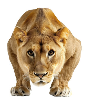 recommend clip art: Lioness Sneaking Isolated on Transparent Background PNG
                    