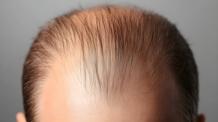 Visual testimonial with clear before-and-after images of successful hair restoration treatment, emphasizing fuller hair and improved hairline, Photorealistic, High Detail