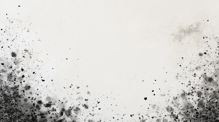 Obraz premium soft gray and charcoal confetti: a subtle frame made from soft gray and charcoal confetti, scattered around the edges of a light gray background