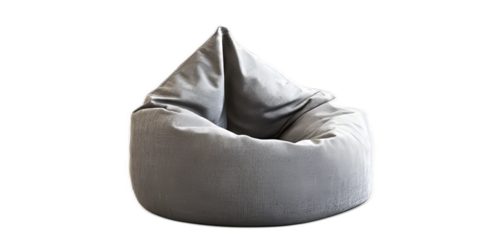 Bean Bag Chair isolated on Transparent Background  