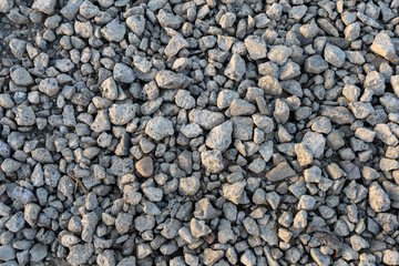 Gray stones texture wall background