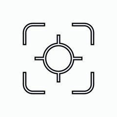 Focus Icon. Target Symbol - Vector.