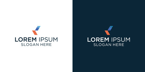 Abstract Initial Letter K Logo.Blue and Orange Geometric Arrow Shape Origami Style isolated on White Background. Usable for Business and Branding Logos. Flat Vector Logo Design Template Element.