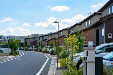 Obraz premium 戸建住宅の風景