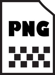 PNG File Format Icon: A simple and modern PNG file format icon with a checkered pattern. Perfect for web design, app design, and presentations.