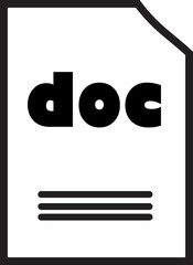 DOC File Icon: Simple and Bold