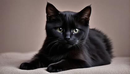 Cría de gato negro