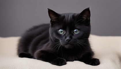 Cría de gato negro