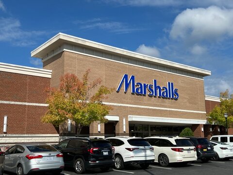 Marshalls discount department store in the Blakeney Shopping Center in Charlotte, NC